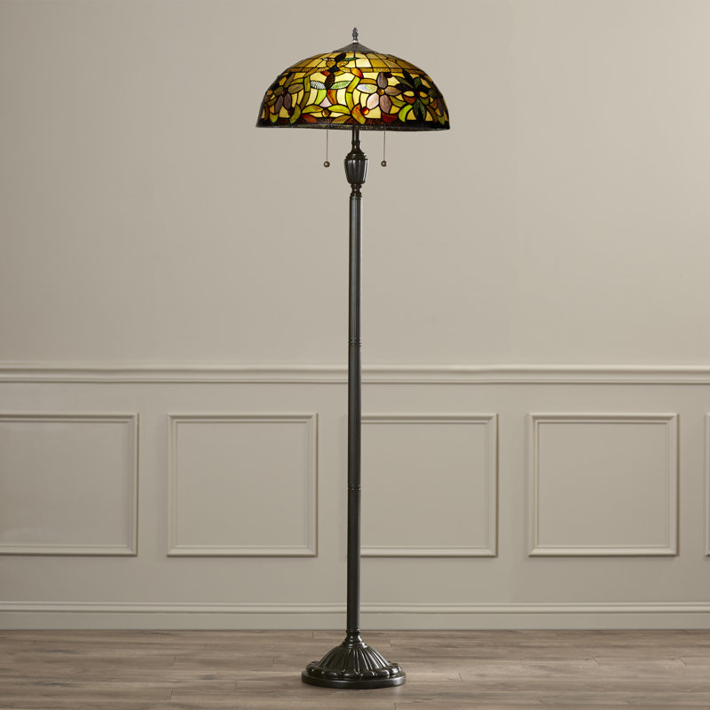 Loon Peak® Nedrow Tiffany 62" Floor Lamp & Reviews Wayfair